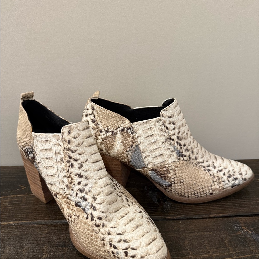 Snakeskin Ankle Boots